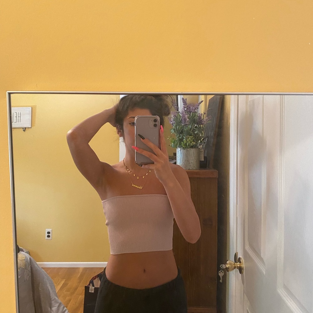 Mauve tube top LA hearts